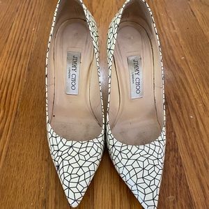 Jimmy Choo geometric heels